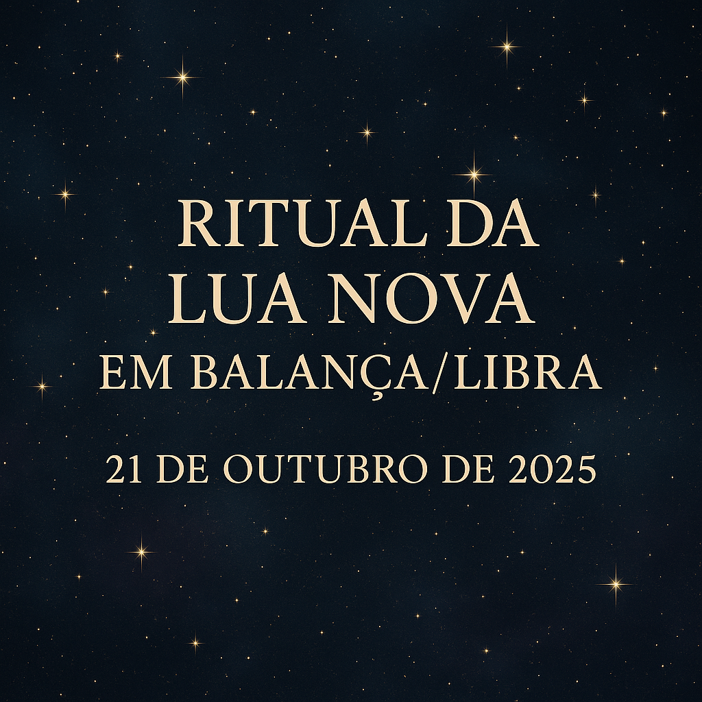 Imagem mística do Ritual da Lua Nova em Balança/Libra – Taróloga Margarida Fernandes