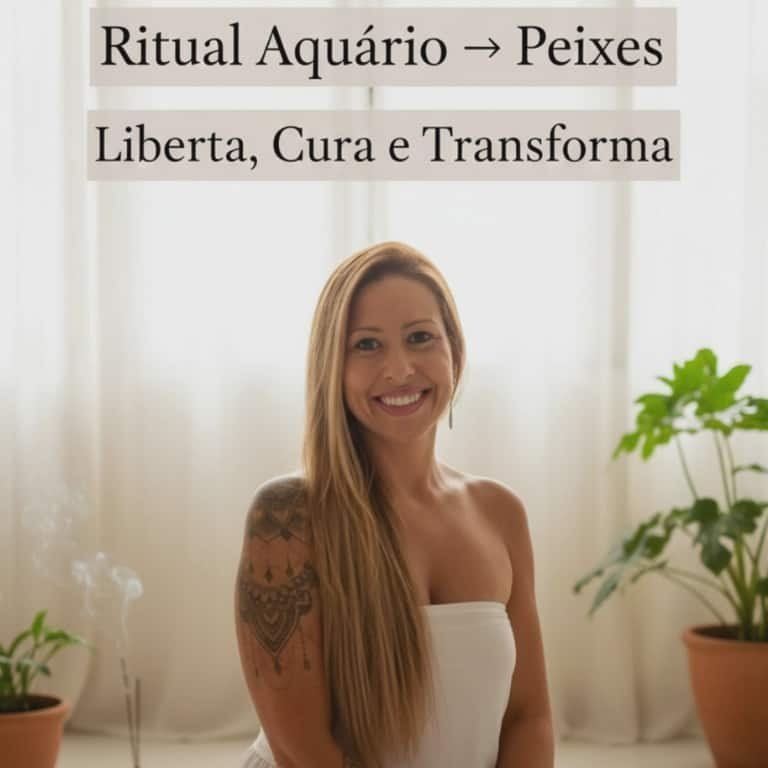 Imagem do Ritual da Lua Aquário–Peixes para libertação mental, cura emocional e transformação espiritual.